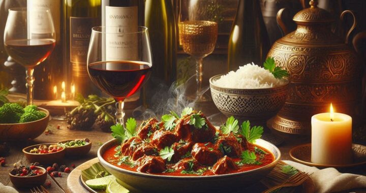 Achari Gosht & Wine