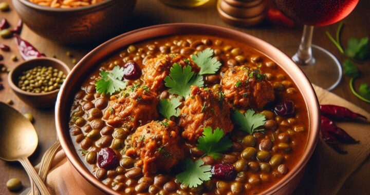 Dhansak Chicken Curry & Wine