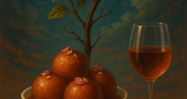 🍷 Gulab Jamun & Wine