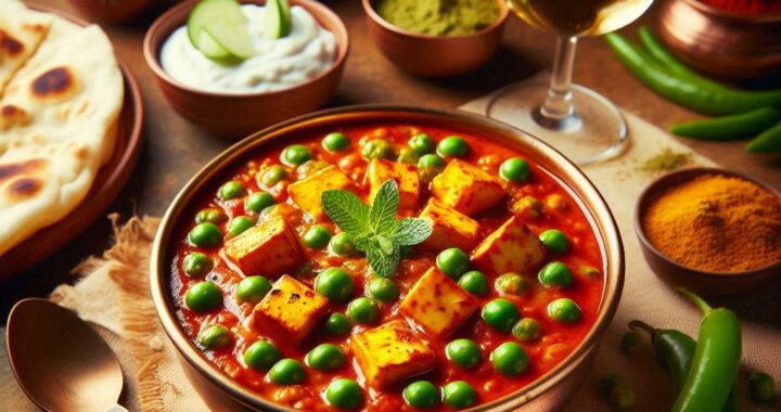 Matar Paneer & Wine