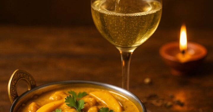 Mango Chicken Curry & Wine