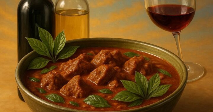 Andhra Gongura Mutton Curry & Wine