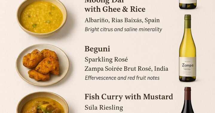 Bengali Thali and Wine