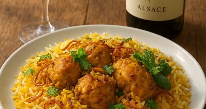 🍗🍷 Chicken Biryani & Wine