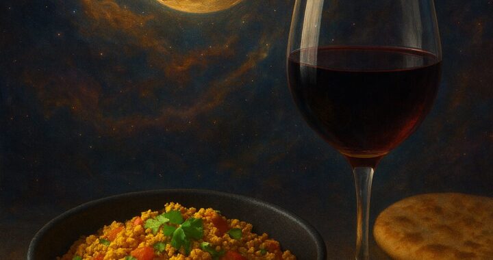 Tofu Bhurji & Wine